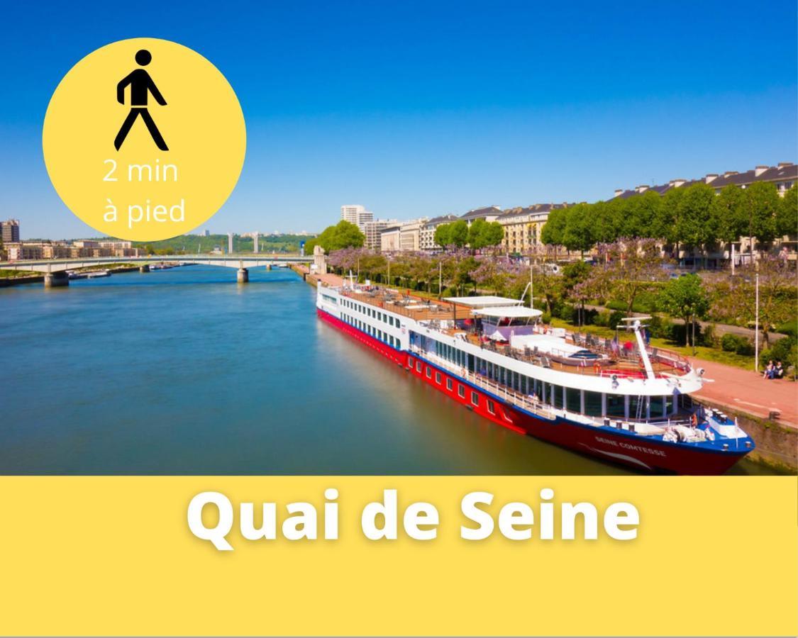 4 People+Free Street Parking+Cosy Centre Ville Apartment Rouen Exterior foto