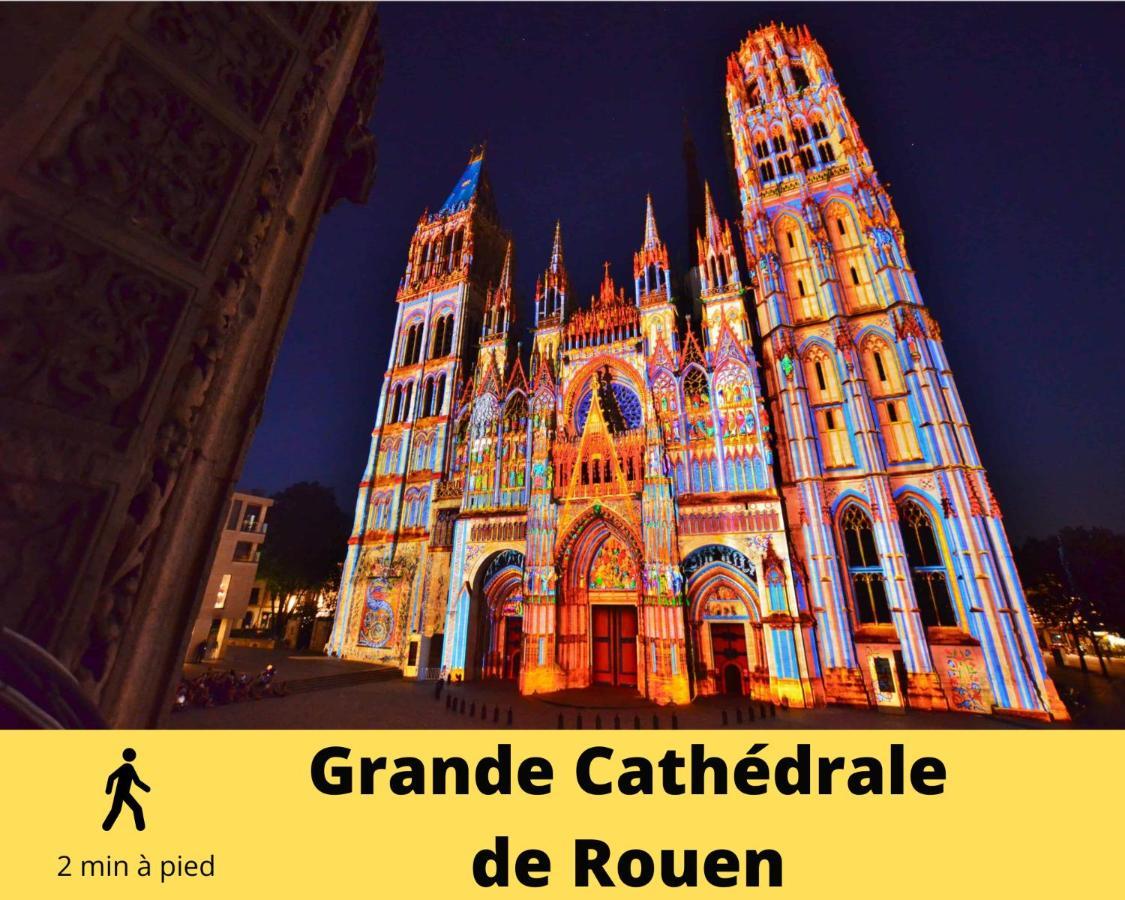 4 People+Free Street Parking+Cosy Centre Ville Apartment Rouen Exterior foto