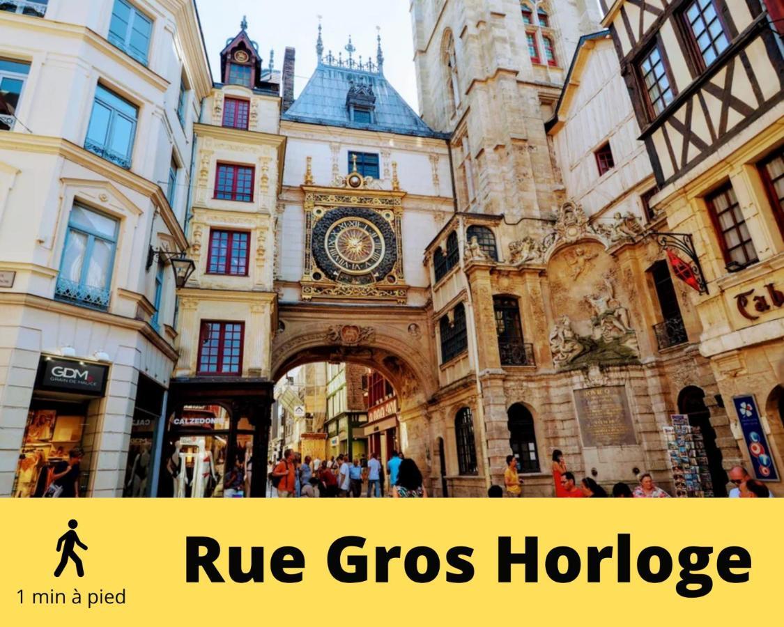 4 People+Free Street Parking+Cosy Centre Ville Apartment Rouen Exterior foto