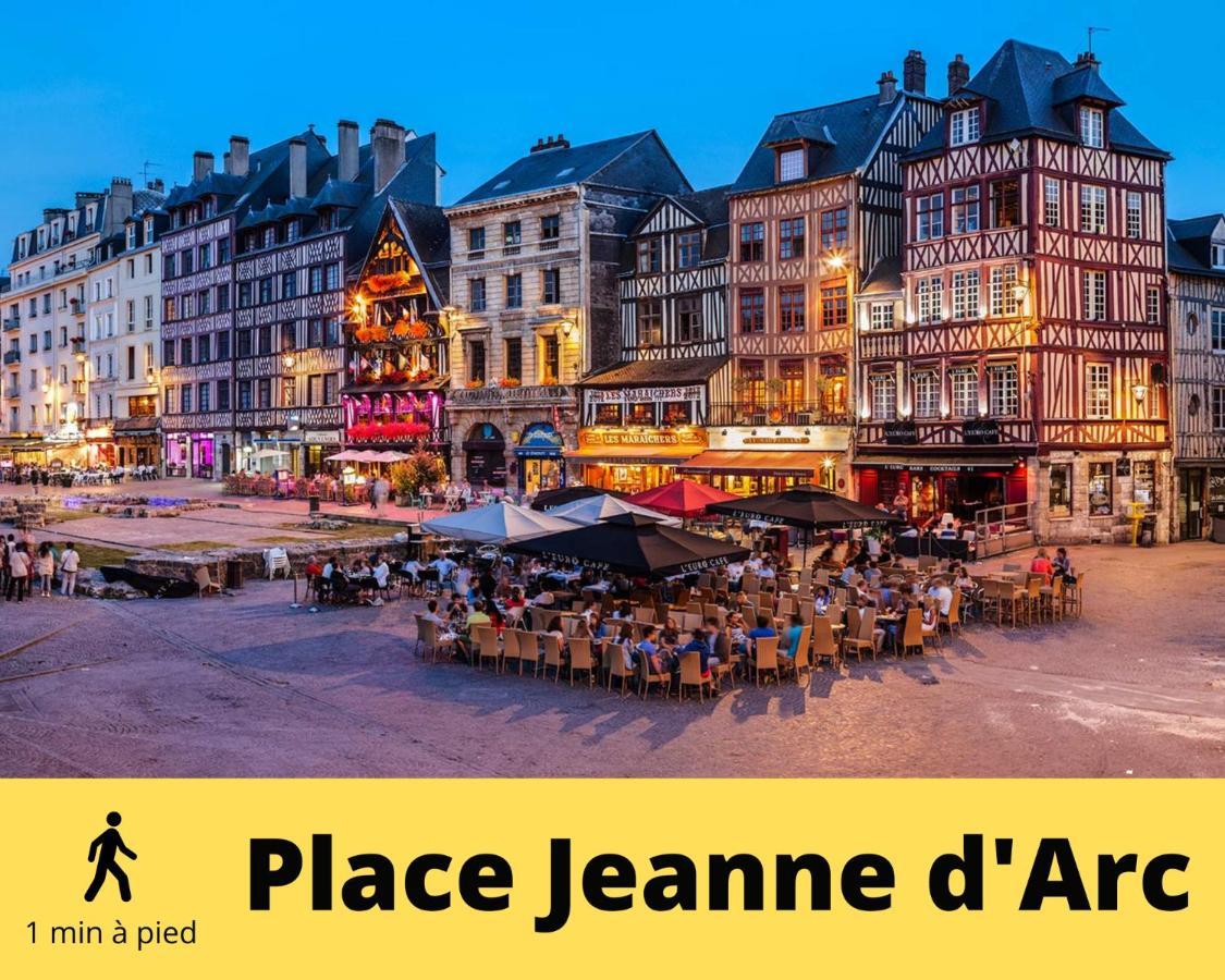 4 People+Free Street Parking+Cosy Centre Ville Apartment Rouen Exterior foto